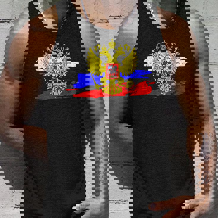 ロシア国章 ロシア国旗 イーグルエンブレム付き タンクトップ 彼への贈り物