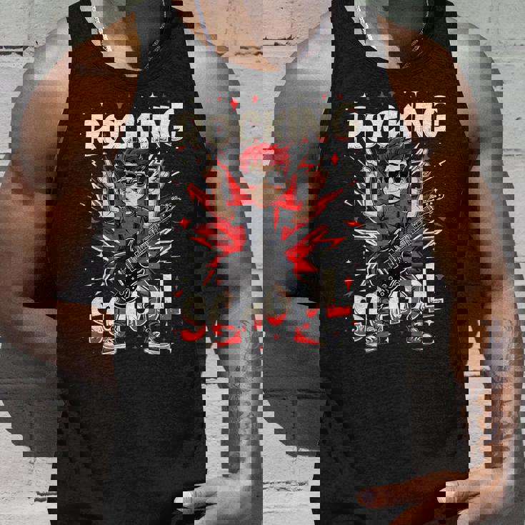 ロッキング・100デイズ・オブ・スクール・ファニー・ギター・キッズ タンクトップ 彼への贈り物