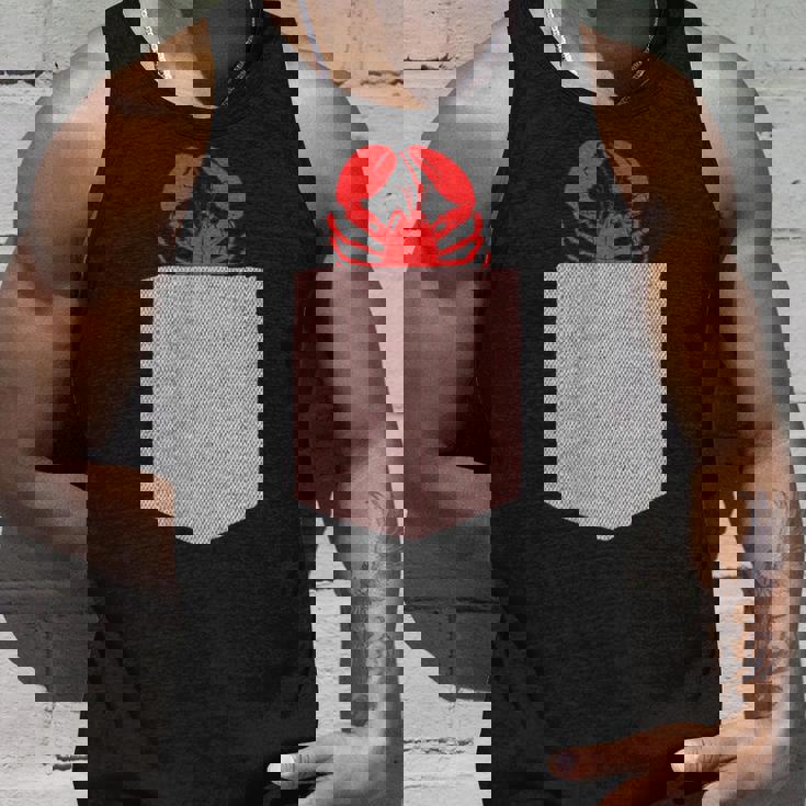 ロブスターデザイン-かわいいポケットアニマルロブスター タンクトップ 彼への贈り物