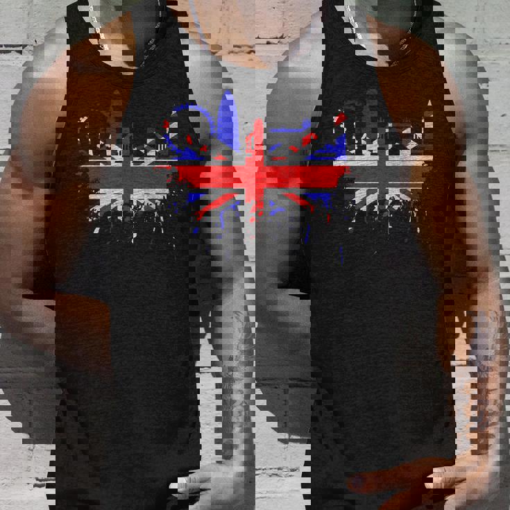 ロンドン スカイライン イギリス 愛 ユニオンジャック イギリス国旗 タンクトップ 彼への贈り物