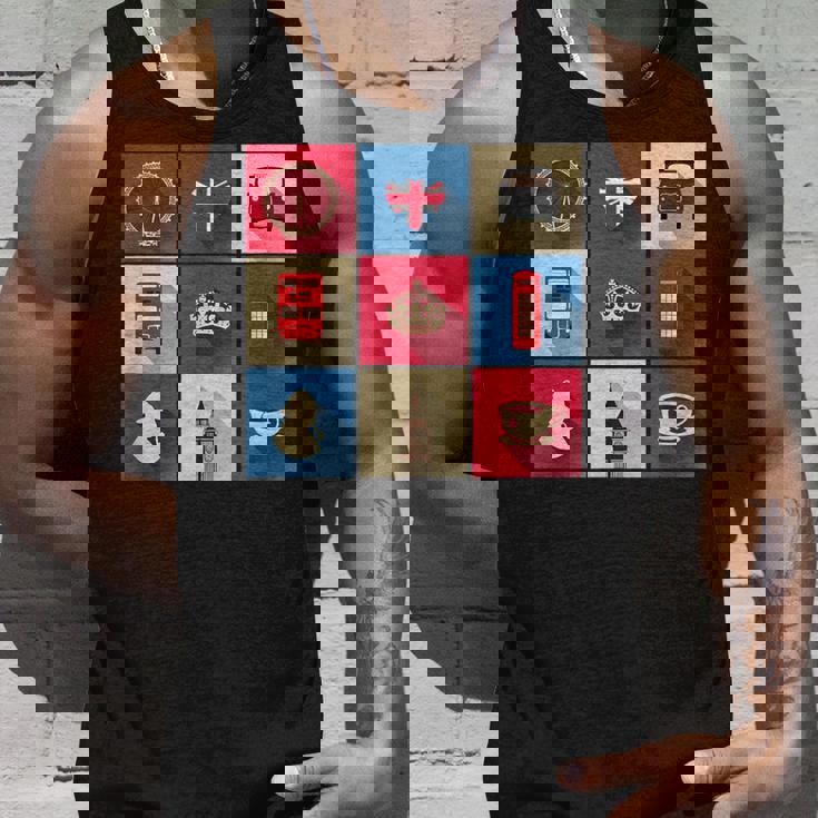 ロンドンバス スカイライン イギリス国旗 ユニオンジャック タンクトップ 彼への贈り物