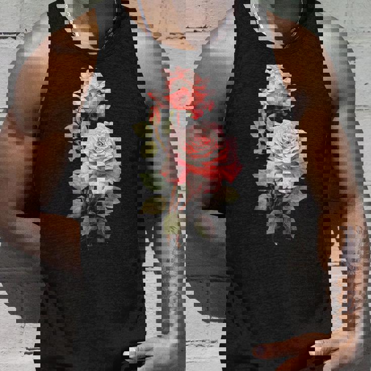 ローズシャツ 美しいピンクのバラとつぼみ タンクトップ 彼への贈り物