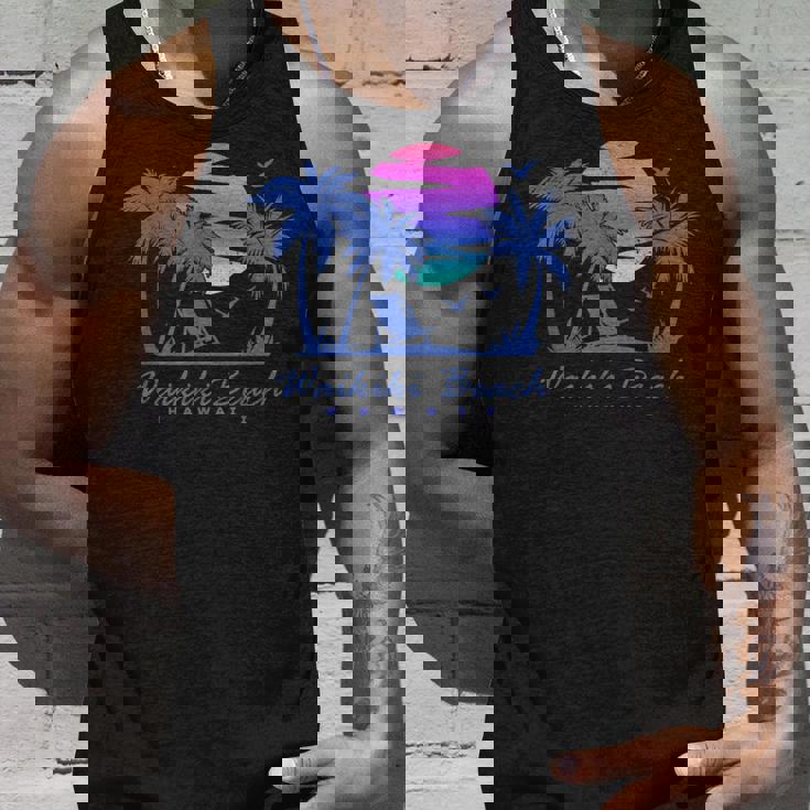 ワイキキ ビーチ ハワイ レトロ ヴィンテージ サンセット ファミリー バケーション タンクトップ 彼への贈り物