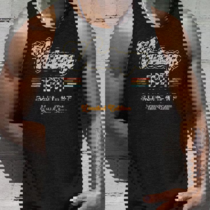 ヴィンテージ 1971 オリジナル・パーツ 限定版 54歳の誕生日 タンクトップ 彼への贈り物