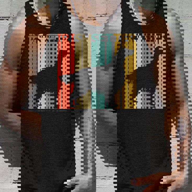 ヴィンテージ アイリッシュセッター 犬の飼い主と恋人 タンクトップ 彼への贈り物