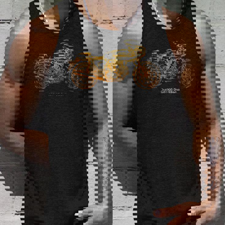 ヴィンテージ クラシック オートバイ 900S デスモシャツ 自動車tシャツ タンクトップ 彼への贈り物