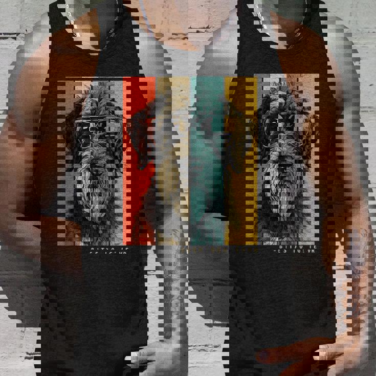 ヴィンテージ ジャイアント シュナウザー 犬 ママ パパ キッズ メンズ レディース タンクトップ 彼への贈り物