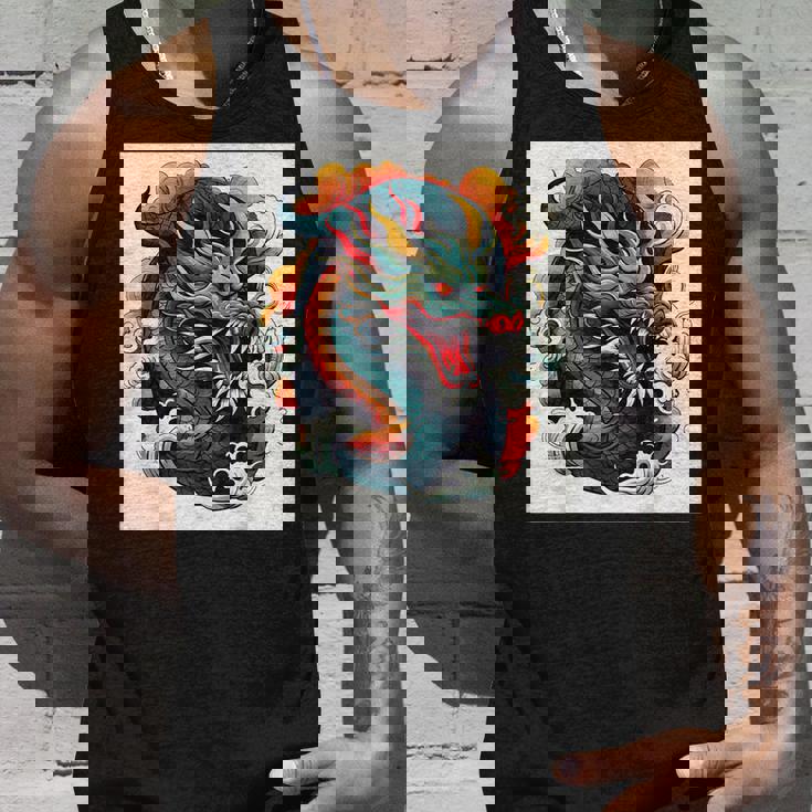 ヴィンテージ タトゥー アート ドラゴン タンクトップ 彼への贈り物