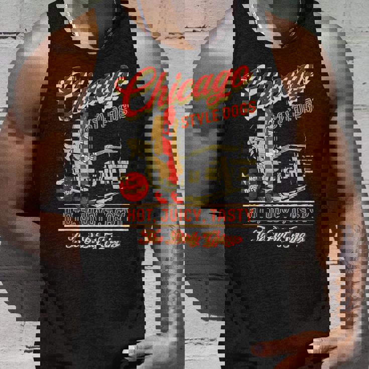 ヴィンテージ ダーティ グリンゴ シカゴスタイル ホットドッグ レトロ バイカー タンクトップ 彼への贈り物