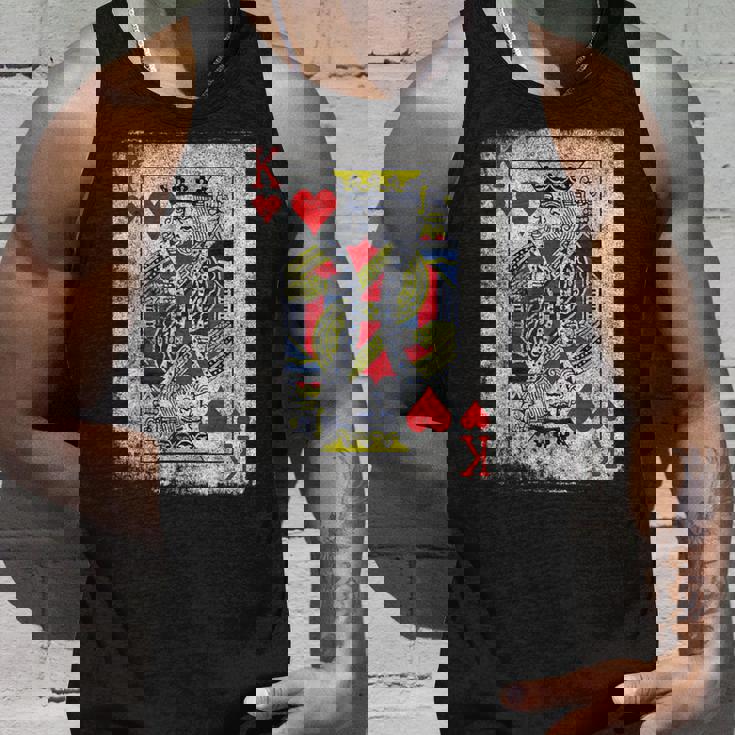 ヴィンテージ ハートのキングトランプ ハロウィン カジノ タンクトップ 彼への贈り物