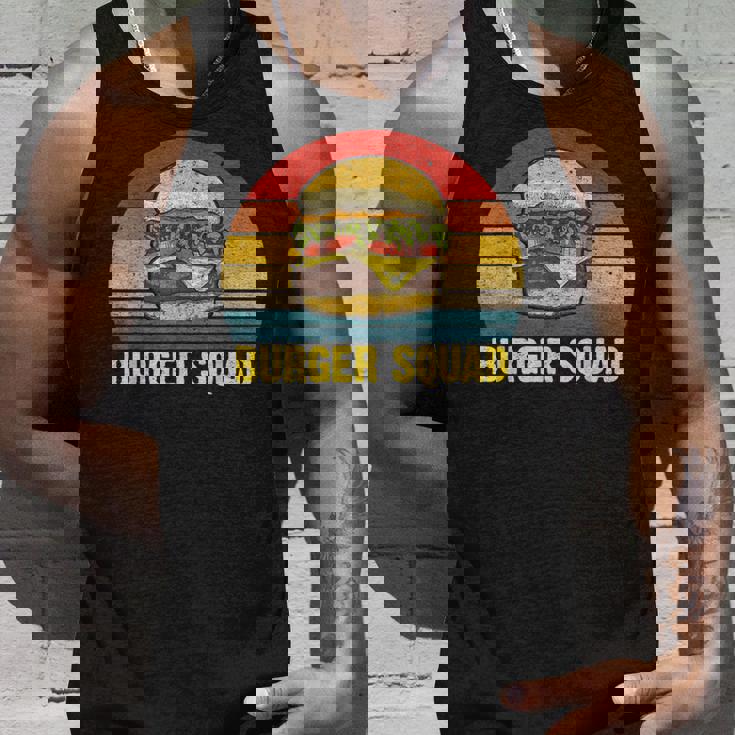 ヴィンテージ バーガー スクワッド チーズバーガー ハンバーガー 恋人へのギフトに タンクトップ 彼への贈り物