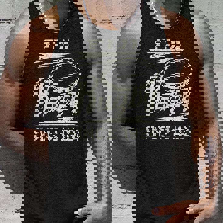 ヴィンテージ フィジー ラグビー 1924年以来 タンクトップ 彼への贈り物