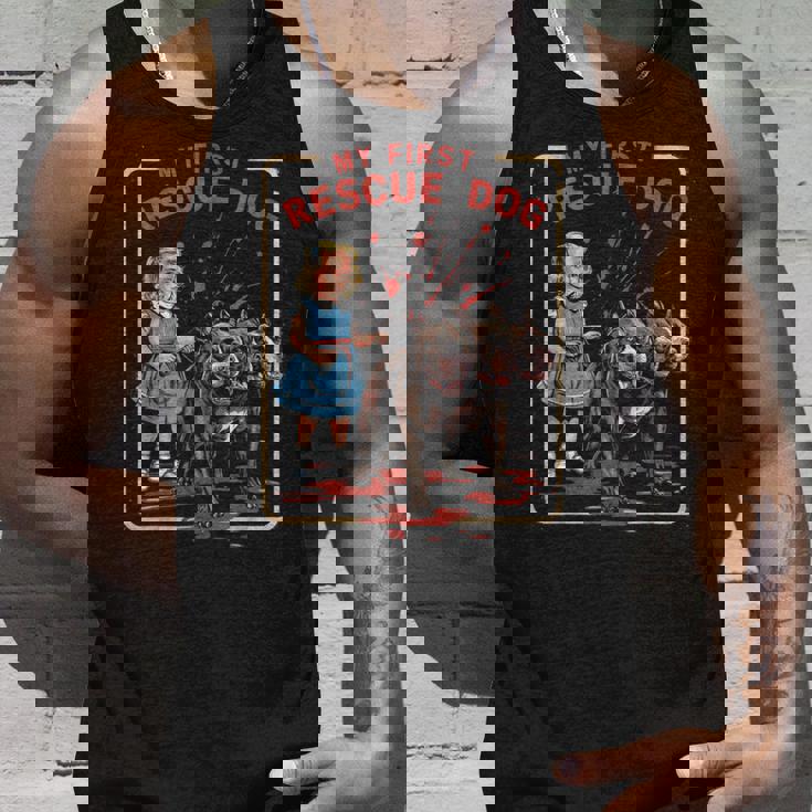 ヴィンテージ ホラー 映画 恋人 レトロ ハロウィン シャツ レスキュー 犬 タンクトップ 彼への贈り物