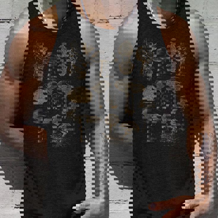 ヴィンテージ マッシュルーム 食べられるキノコの餌やりギフト タンクトップ 彼への贈り物