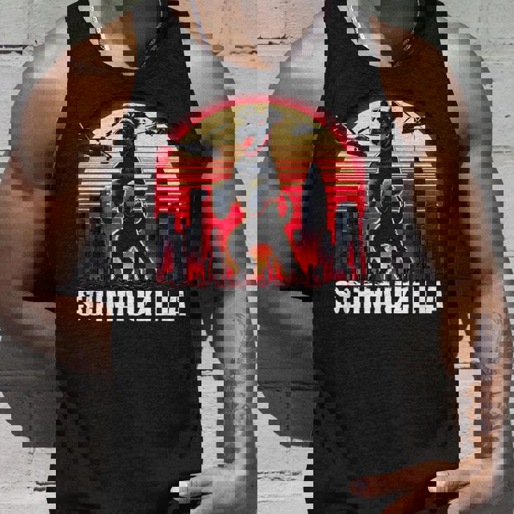 ヴィンテージ ミニ シュナウザー シュナウジラ アンティーク調 動物愛好家 タンクトップ 彼への贈り物