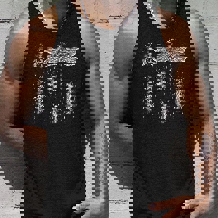 ヴィンテージ モノクロ 昆虫 – 虫好き昆虫学者グラフィック タンクトップ 彼への贈り物