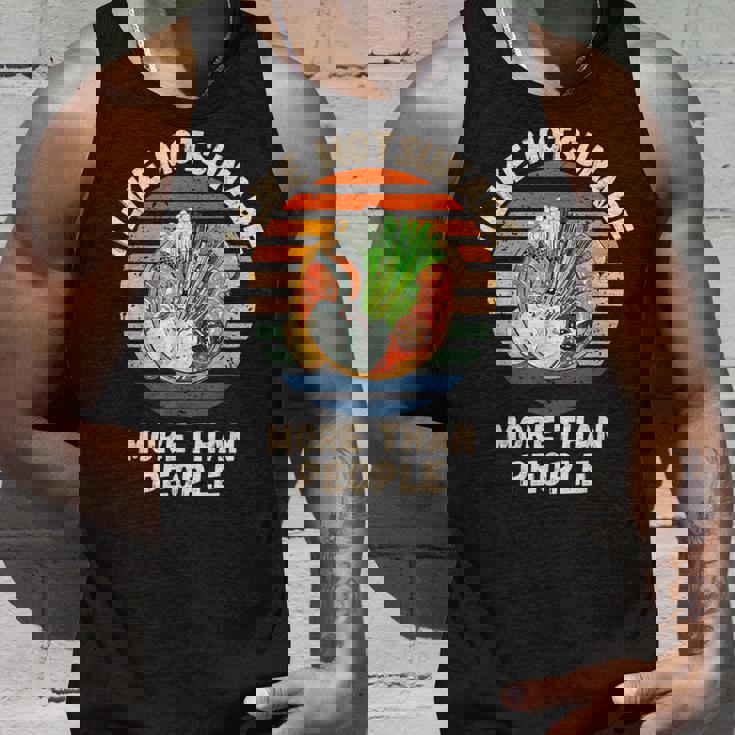 ヴィンテージ 人よりモツナベが好き レトロ もつ鍋 タンクトップ 彼への贈り物