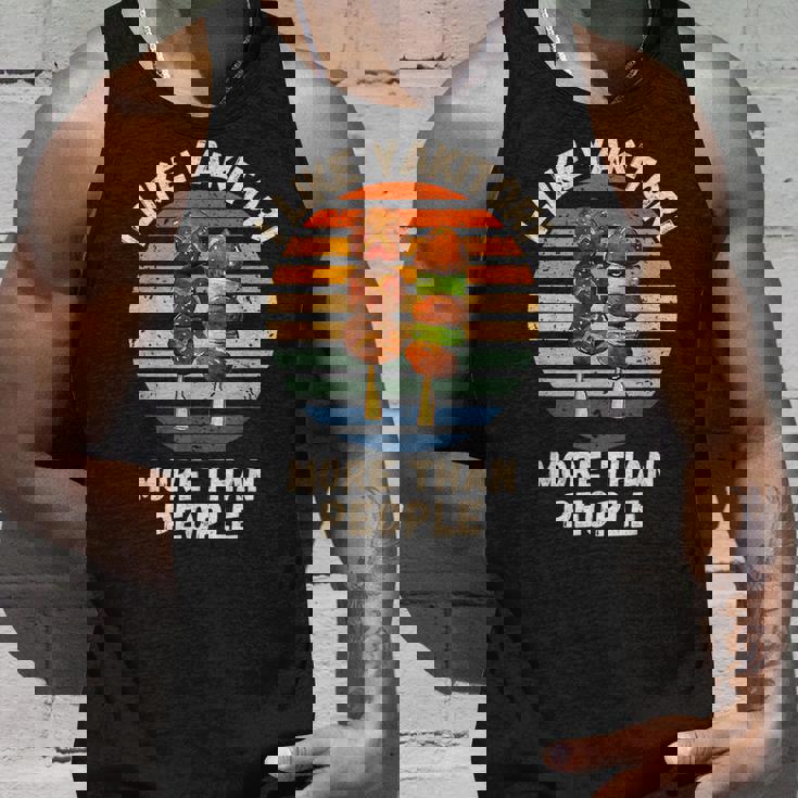 ヴィンテージ 人より焼き鳥が好き レトロ 焼き鳥 タンクトップ 彼への贈り物