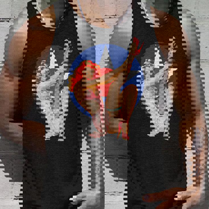 ヴィンテージ 愛国心ピンナップガール タンクトップ 彼への贈り物