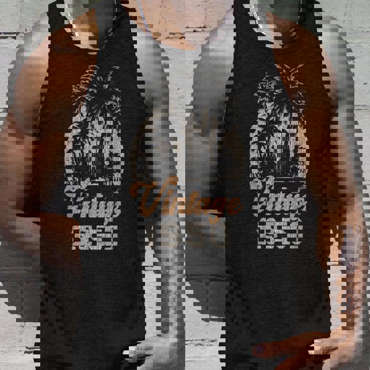 ヴィンテージ1950 パームツリー 75歳の誕生日 タンクトップ 彼への贈り物