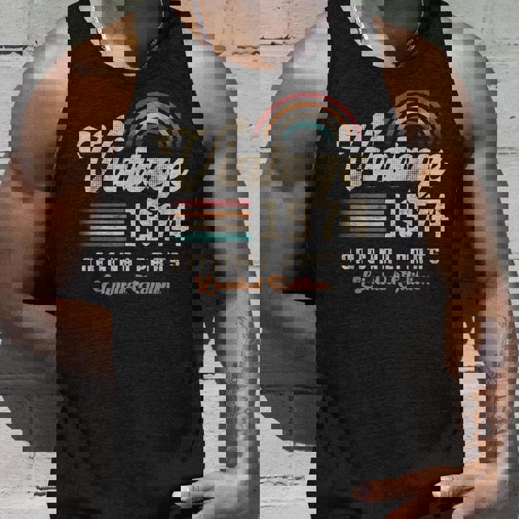 ヴィンテージ1974年、誕生年51年 レトロ タンクトップ 彼への贈り物