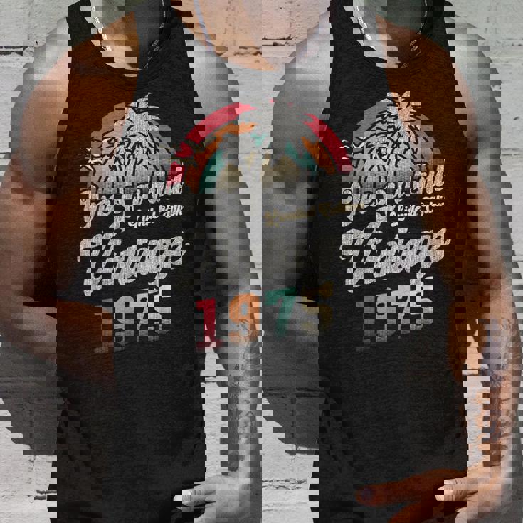 ヴィンテージ1975バースデー50年パームツリー レトロ タンクトップ 彼への贈り物