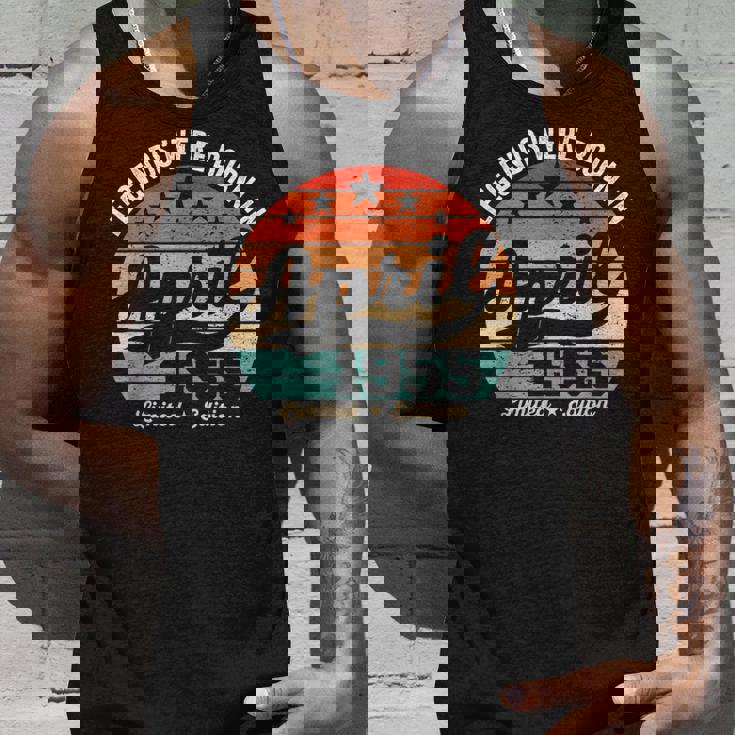 ヴィンテージ70歳の誕生日の伝説は1955年4月に誕生しました。 タンクトップ 彼への贈り物