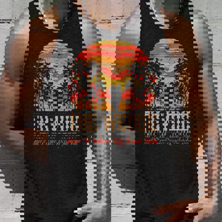 ヴィンテージウェッジバッジサーファーレトロサーファーバイブ タンクトップ 彼への贈り物