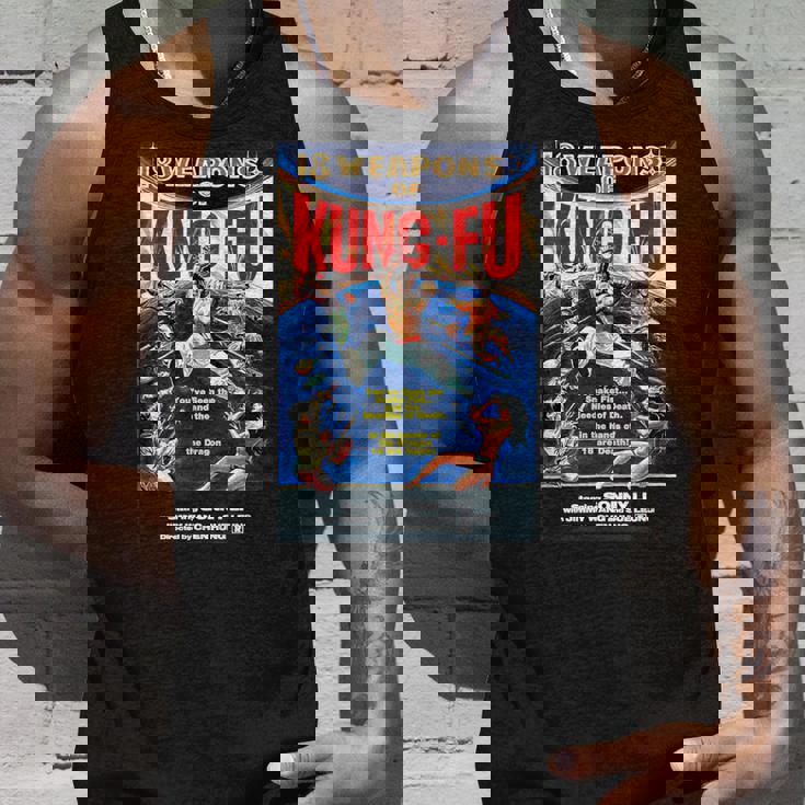 ヴィンテージカンフー格闘技 映画レトロギフト タンクトップ 彼への贈り物
