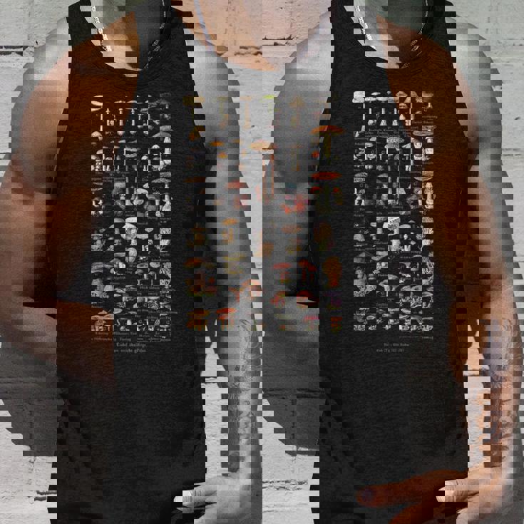 ヴィンテージキノコドイツ語の名前キノコ狩り タンクトップ 彼への贈り物