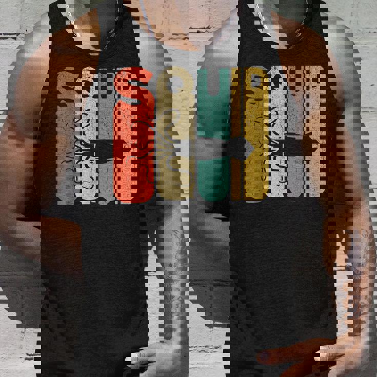 ヴィンテージスタイル イカシルエット 面白いイカシャツ タンクトップ 彼への贈り物