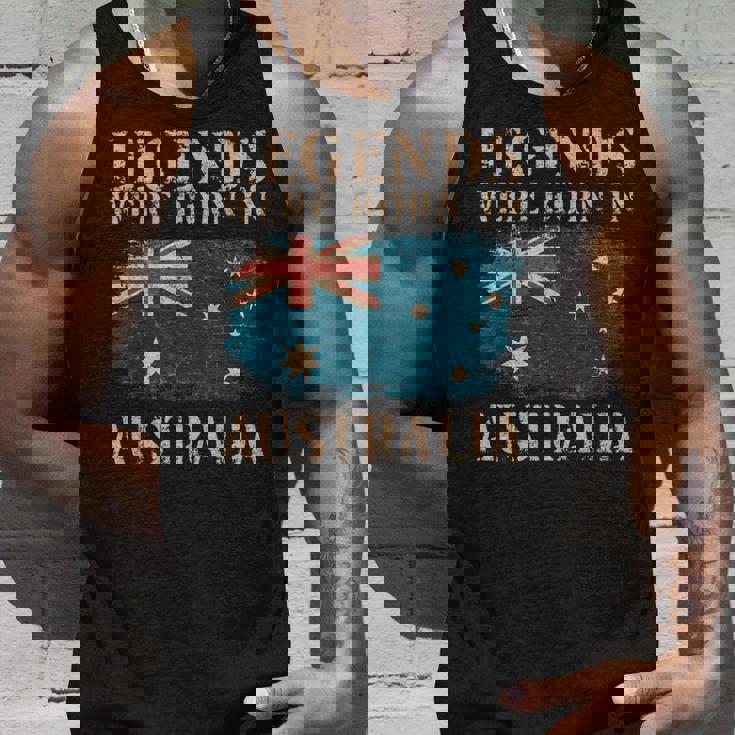 ヴィンテージデザインオーストラリア国旗オーストラリア タンクトップ 彼への贈り物