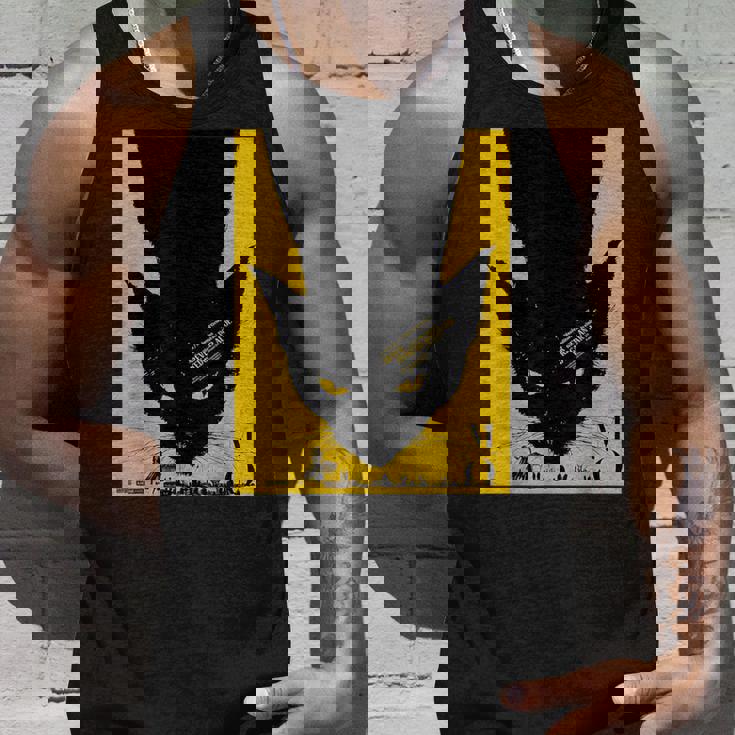 ヴィンテージポスター 黒猫レトロtシャツ タンクトップ 彼への贈り物