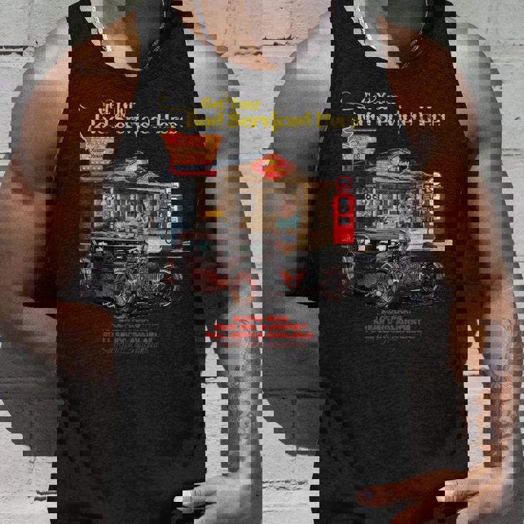 ヴィンテージラットロッドtシャツ ピンナップガール メンズtシャツ タンクトップ 彼への贈り物