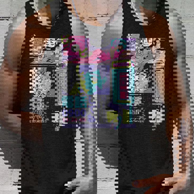 ヴィンテージ・アニメ・スタイル ミッドナイト・ジャパン・マンガ タンクトップ 彼への贈り物