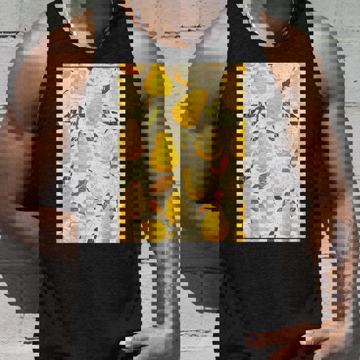 ヴィンテージ柄アート梨 タンクトップ 彼への贈り物