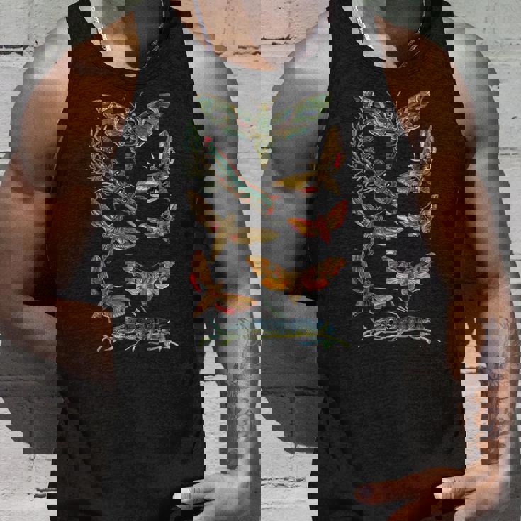 ヴィンテージ蛾 科学ギフト 昆虫 虫 イラスト タンクトップ 彼への贈り物