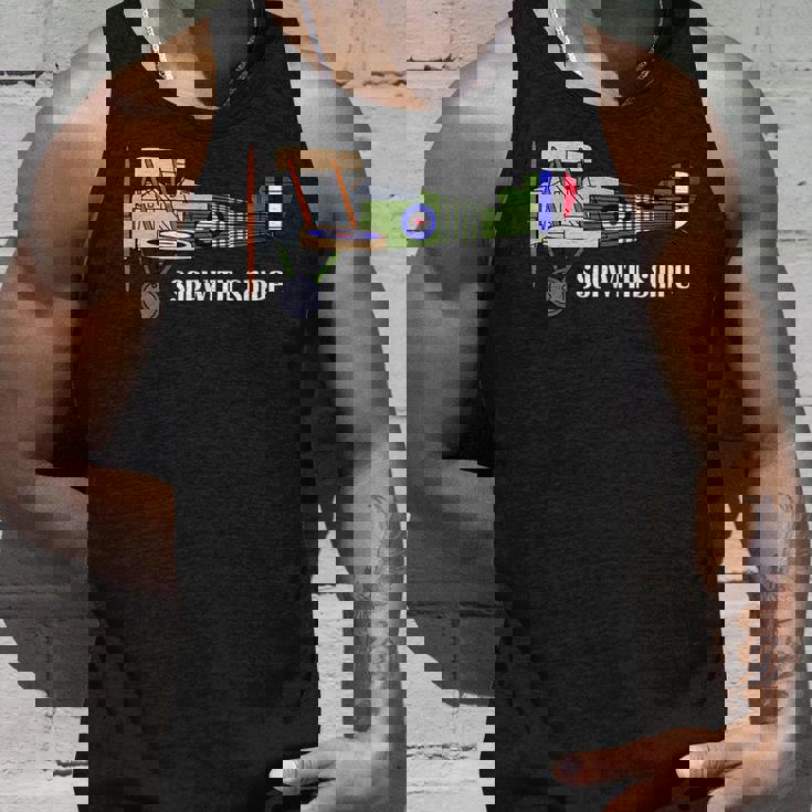 ヴィンテージ複葉機第一次世界大戦イギリス空軍ソッピーススナイプ タンクトップ 彼への贈り物