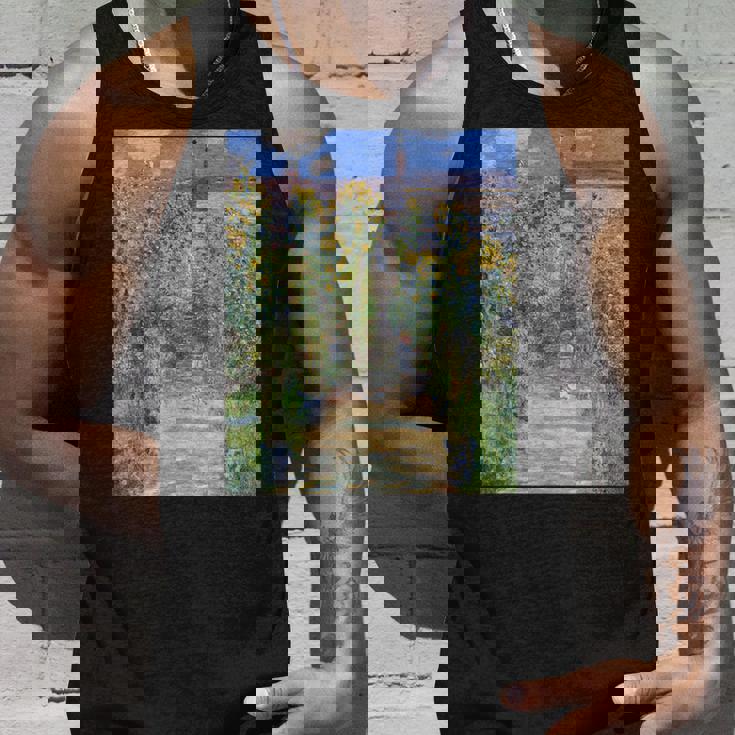 ヴェトゥイユの画家の庭／クロード・モネ（ビッグプリント）【世界の名画】Claude Monet 美術館アート 油絵 タンクトップ 彼への贈り物