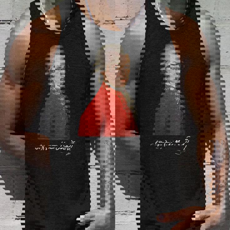 ヴォルフガング・アマデウス・モーツァルト 作曲家 シグネチャー クラシック音楽 タンクトップ 彼への贈り物