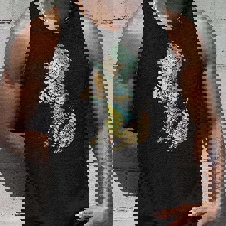 不思議の国のアリス マッドハッター ビンテージイラスト タンクトップ 彼への贈り物