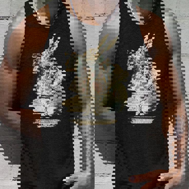 不思議の国のアリス 白ウサギ トランプデザイン タンクトップ 彼への贈り物