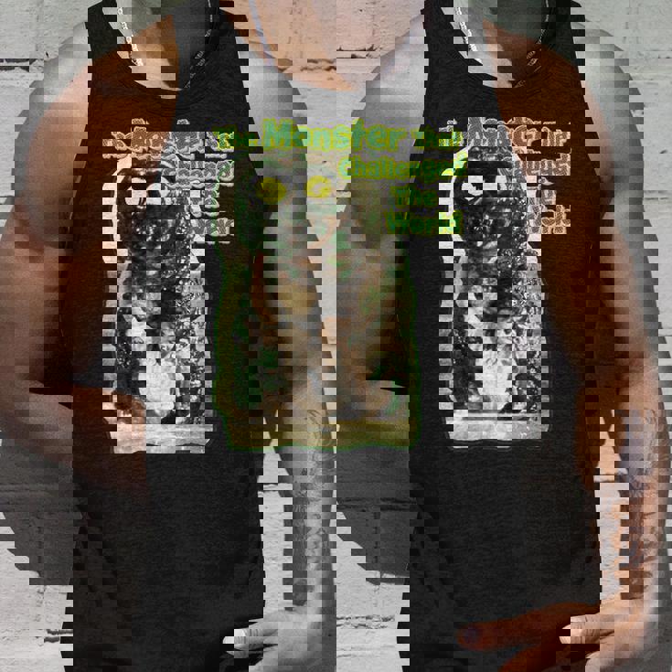 世界に挑んだヴィンテージクラシックホラーモンスター タンクトップ 彼への贈り物