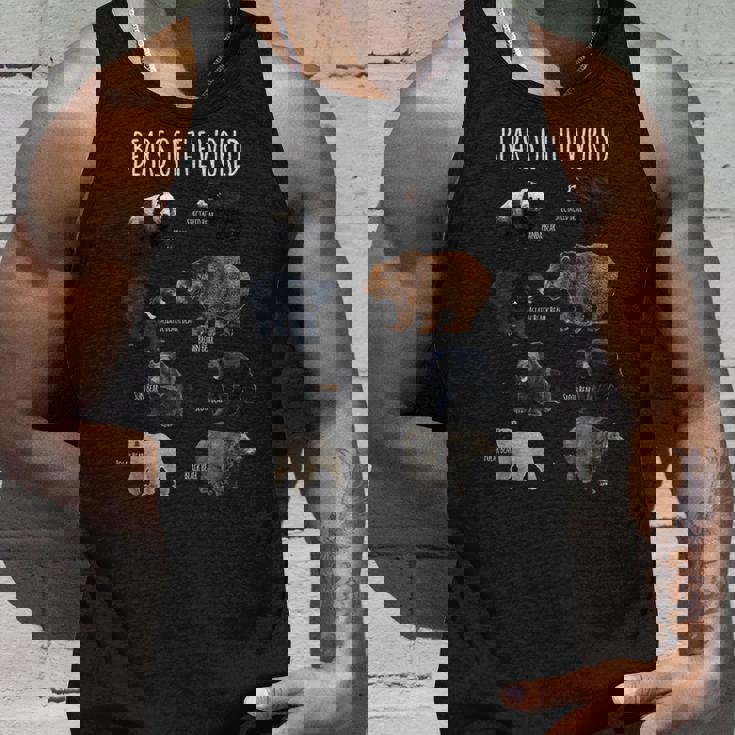 世界のクマ パンダ ポーラーグリズリー ブラック かわいいクマギフト タンクトップ 彼への贈り物