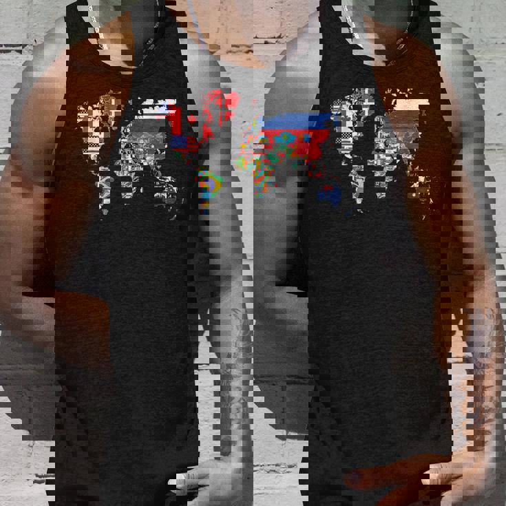 世界地図 国旗 アトラス タンクトップ 彼への贈り物