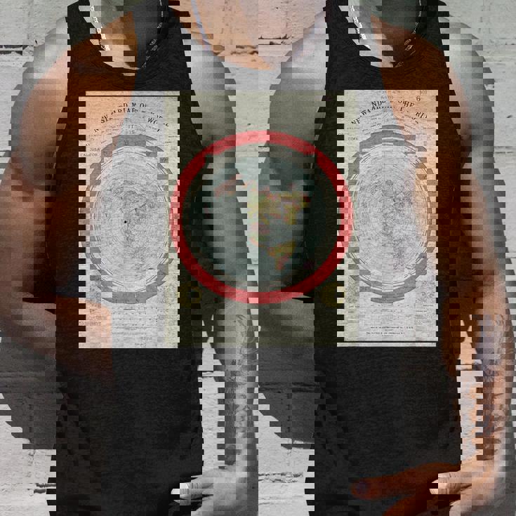 世界標準地図 フラットアースオリジナル タンクトップ 彼への贈り物