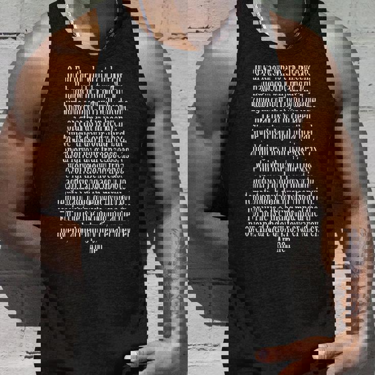 主の祈り マタイ6 タンクトップ 彼への贈り物