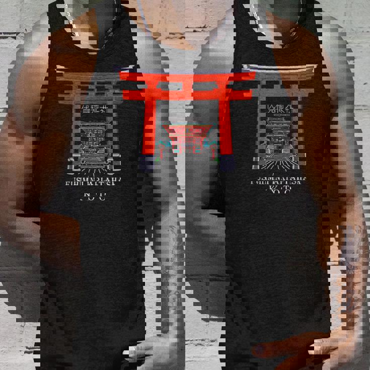 京都、日本、神社、伏見稲荷大社、ドローイング タンクトップ 彼への贈り物