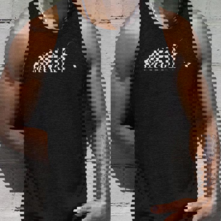 人類の進化 釣り竿 漁師 釣り人 面白い 釣り フィッシング 半袖 サプライズ おもしろ アイデア 釣り タンクトップ 彼への贈り物