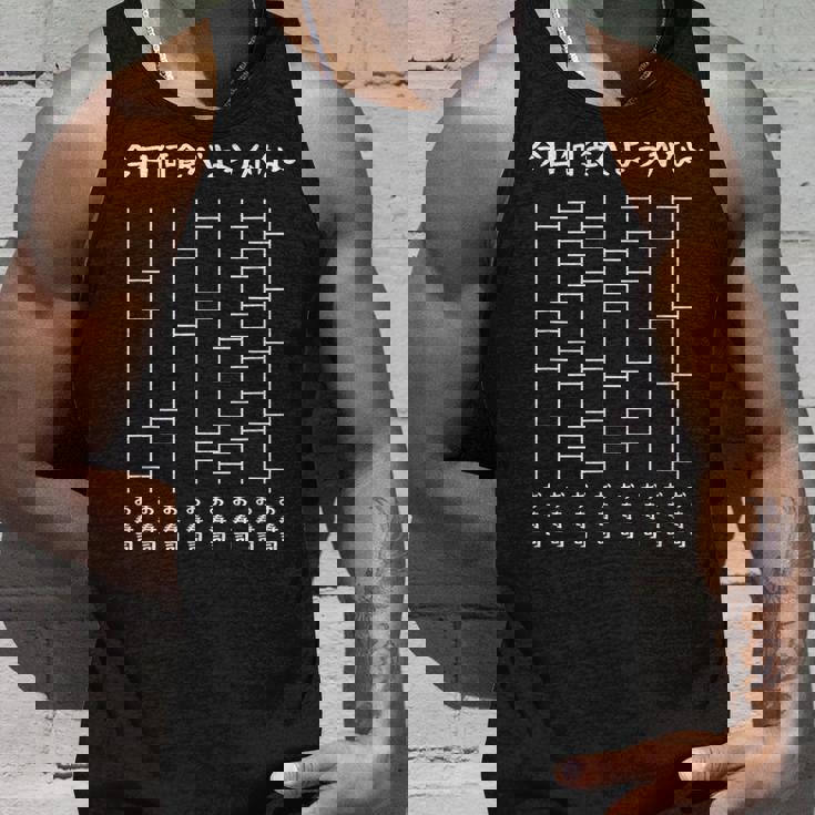 今日何食べようかなー あみだくじの面白ネタ お寿司 あみだくじ ギャグ ジョーク 寿司好き おもしろ タンクトップ 彼への贈り物